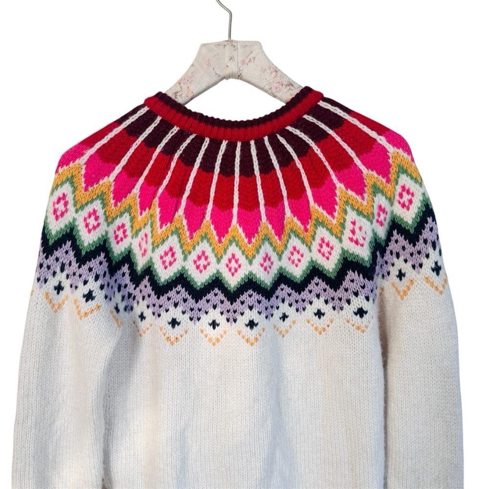 Marine Layer wool alpaca cotton blend L&F Fairisle Sweater EUC - Picture 9 of 10